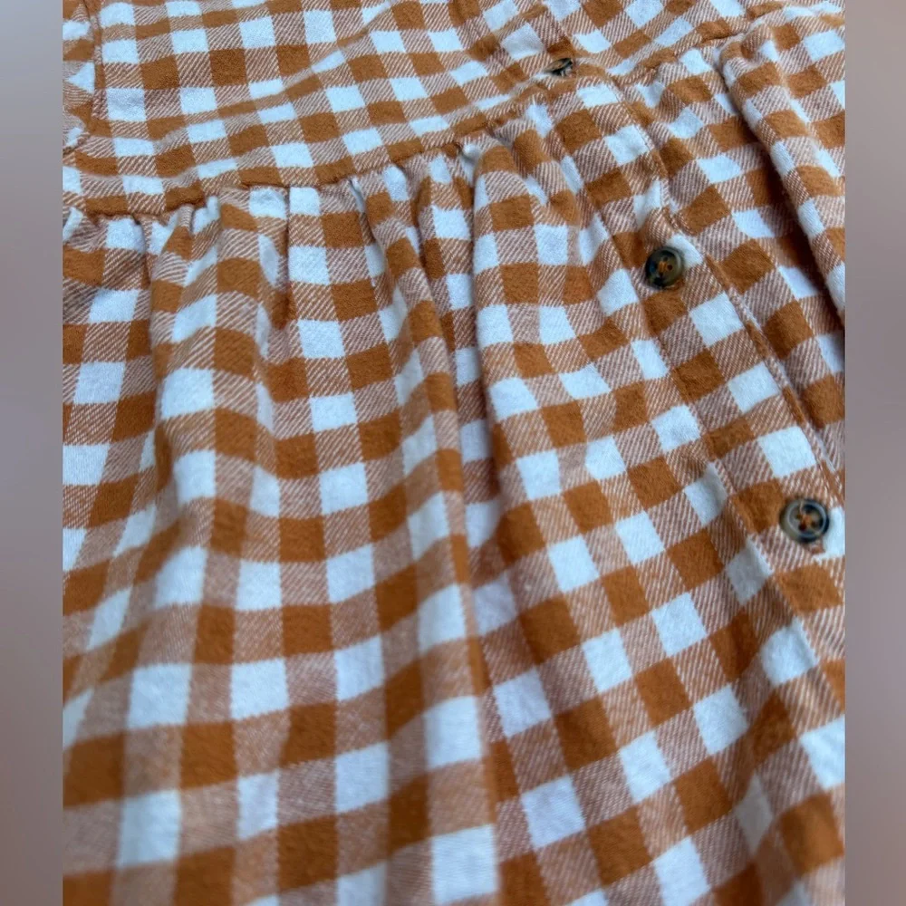 Carters 5T Long sleeve checkered tunic dress